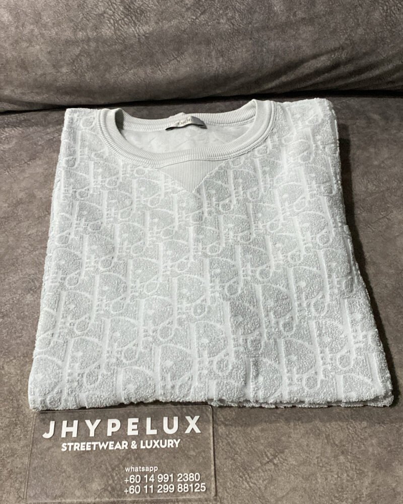 Dior Tee Grey Oblique Towel