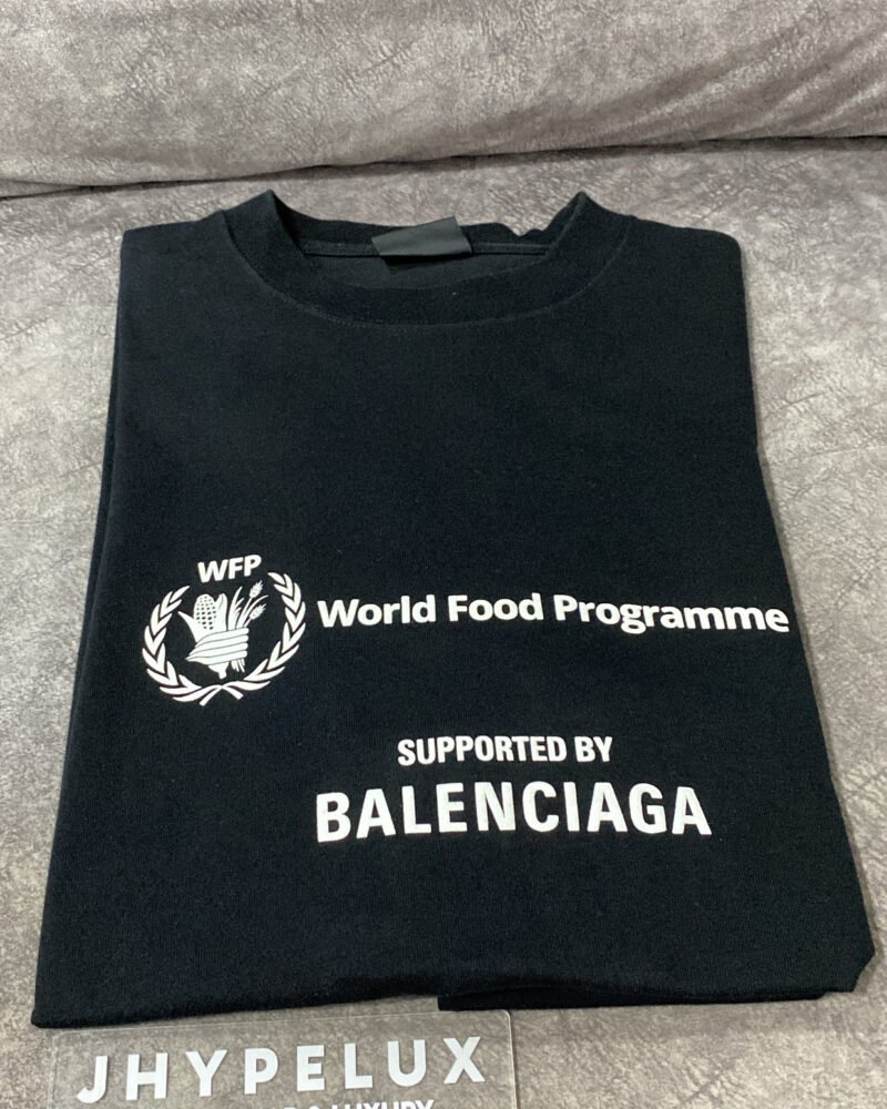 Balenciaga Tee WFP World Food Black
