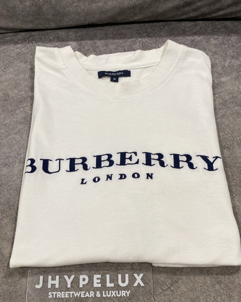Burberry Tee White London Embroided