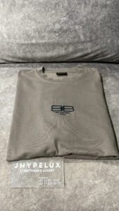 Balenciaga Tee Brown Embroided BB Icon