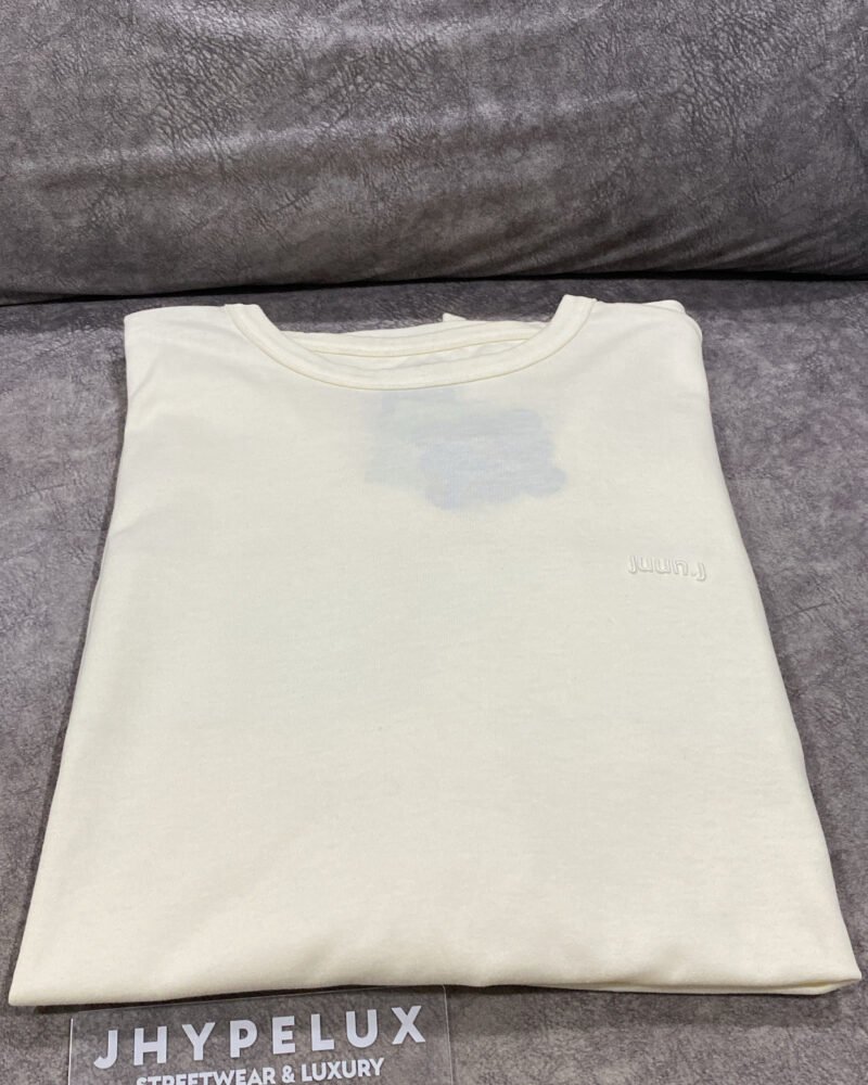 JuunJ Tee Rencontre Chest Logo Cream