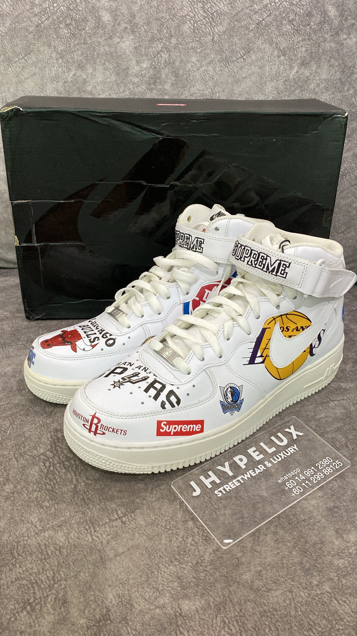 AF1 Supreme NBA White