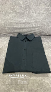 Balenciaga Shirt Black Back Language Short Sleeve
