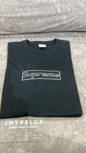 Supreme Black Chalk Box Logo Tee