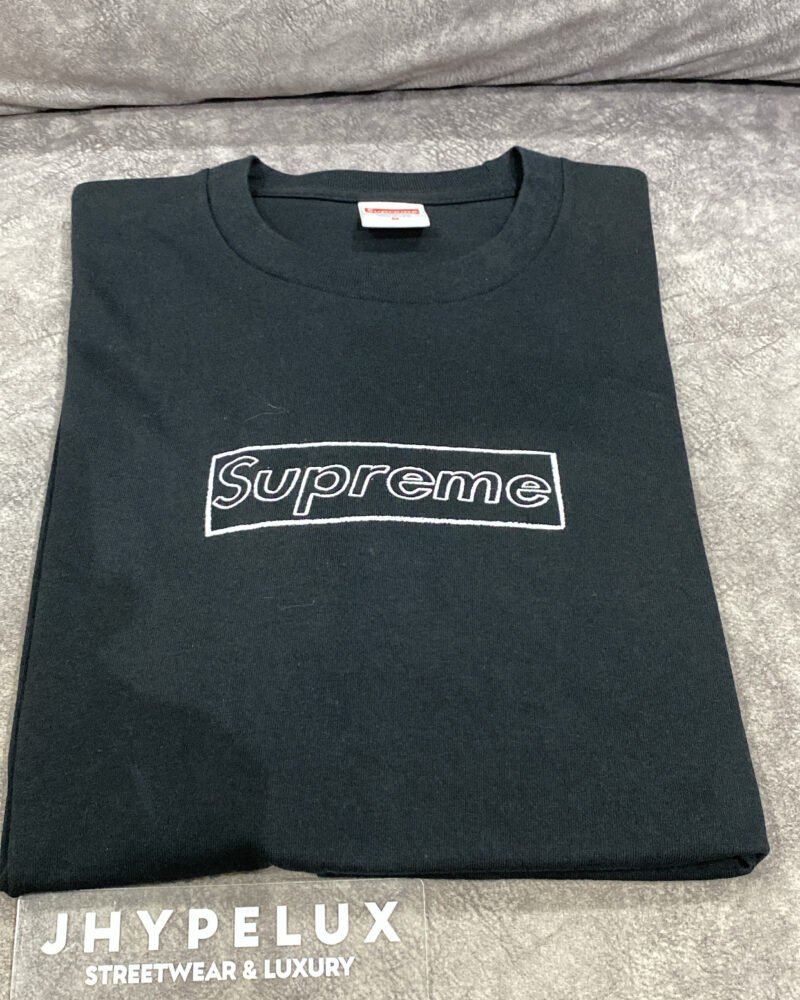 Supreme Black Chalk Box Logo Tee