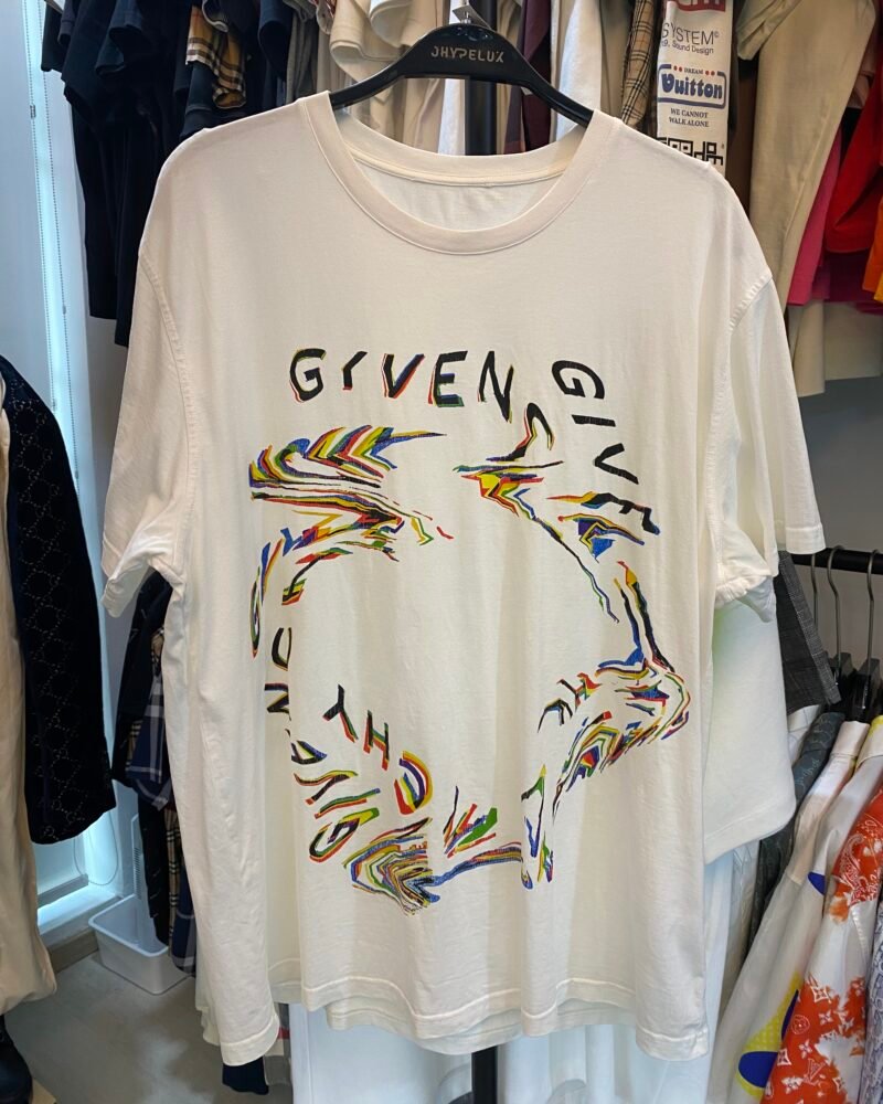 Givenchy Tee White Multicolour Word