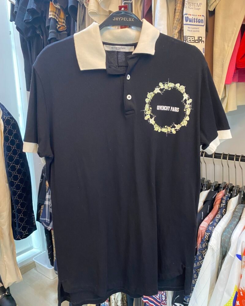 Givenchy Polo Printed Flower Black
