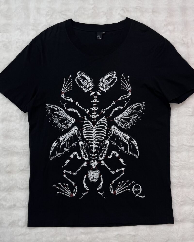 Alexander McQueen Skeleton Butterfly Black Tee