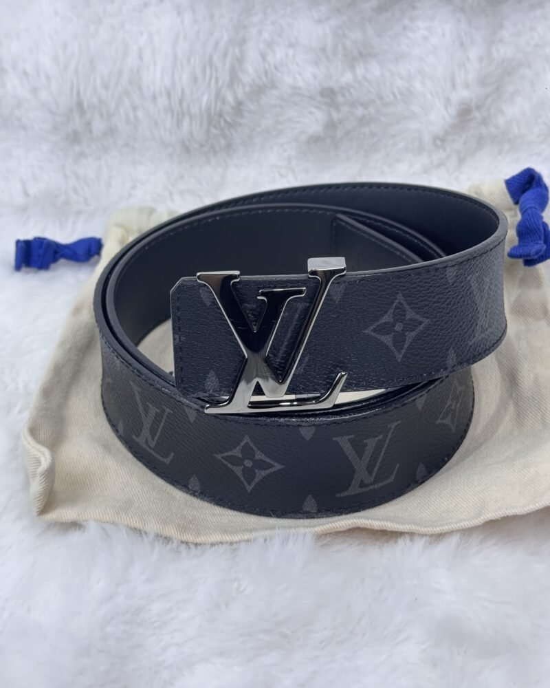 LV Monogram Eclipse Belt (Silver Buckle)