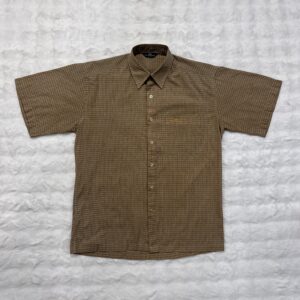 Balenciaga Plaid Buttoned Brown L/S Shirt