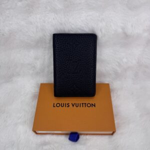 LV Taurillon Leather Pocket Organizer Black RFID