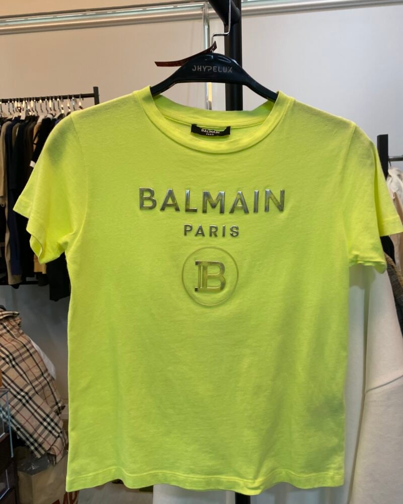 Balmain Tee Kids Neon Yellow