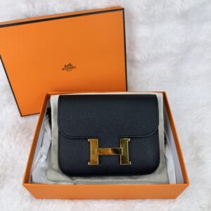 Hermes Constance Slim Epsom Black GHW