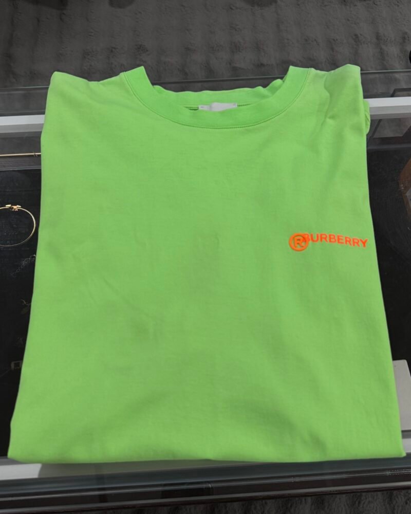 Burberry Tee Neon Orange Logo