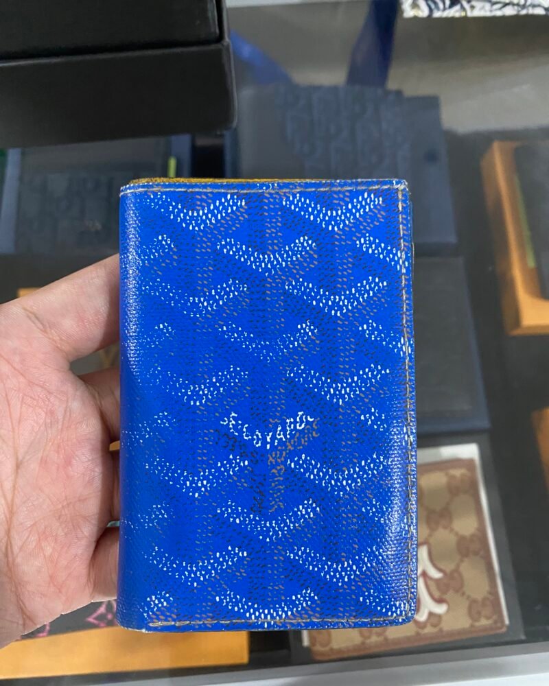 Goyard Bifold St Pierre Blue Pocket Organizer