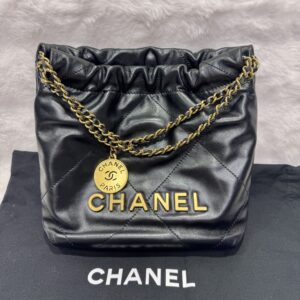 Chanel 22 Mini Black Bag GHW
