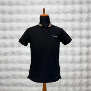 Burberry Spellout Pique Logo S/A Black Polo
