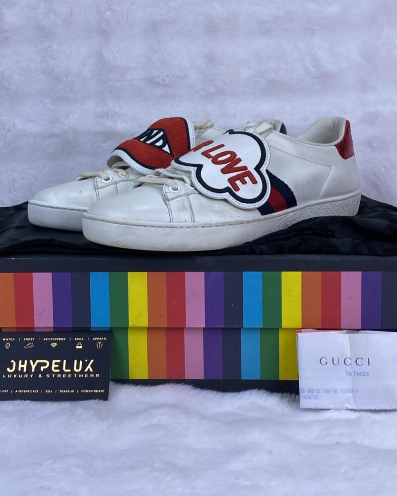Gucci Ace White Sneaker "Blind For Love" Patch