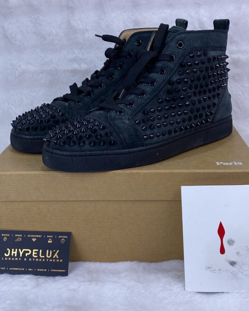 C Louboutin Sneaker High Spikes Black