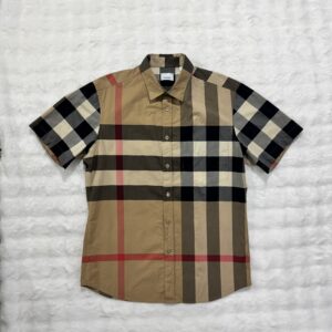 Burberry Shirt Brown S/S Checkered