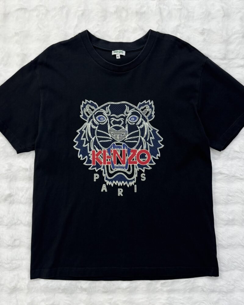 Kenzo Navy Tiger Black Tee