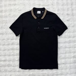 Burberry Spellout Pique Logo S/A Black Polo