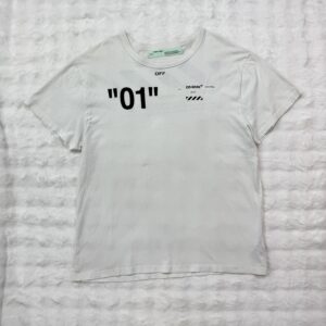 Off White Tee "01" Seasonal graphic white tee