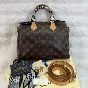 LV Speedy 25 Bandouliere Brown Monogram Bag