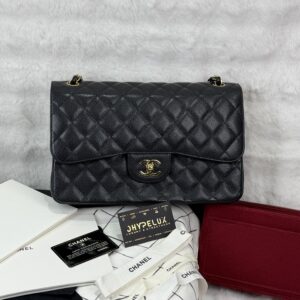 Chanel Classic Flap Black Jumbo Caviar GHW