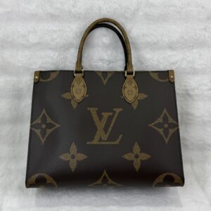 LV Onthego MM Reverse Brown Monogram Bag