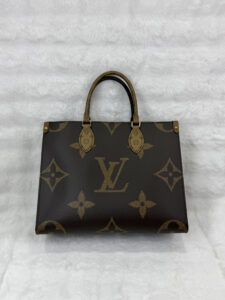 LV Onthego MM Reverse Brown Monogram Bag