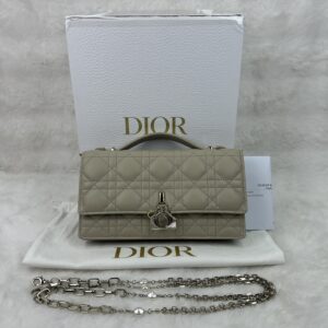 My Dior Mini Bag Powder Beige Cannage Lambskin