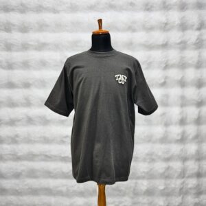 TNTCO Charcoal Grey Graphic Tee with chest logo embroidery