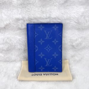 LV Passport Organizer Blue Monogram RFID