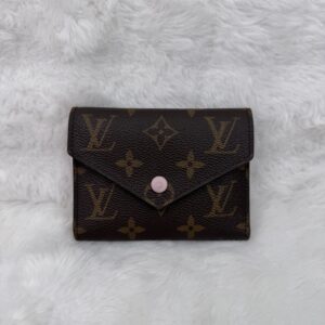 LV Victorine Brown (Pink Interior) Trifold Wallet (MI4127)