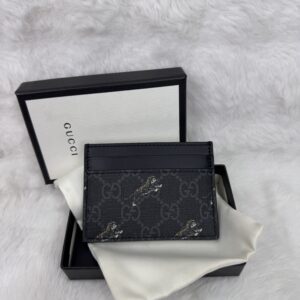 Gucci Cardholder Black Leopard
