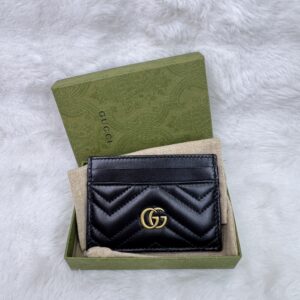 Gucci Cardholder Black Marmont GHW