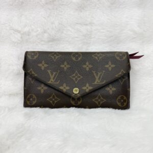 LV Jeanne 3 in 1 Brown Monogram Long Wallet (Red Interior)